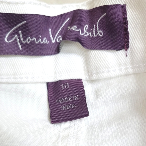 Gloria Vanderbilt Jeans White Straight Leg - Amanda - Picture 7 of 7